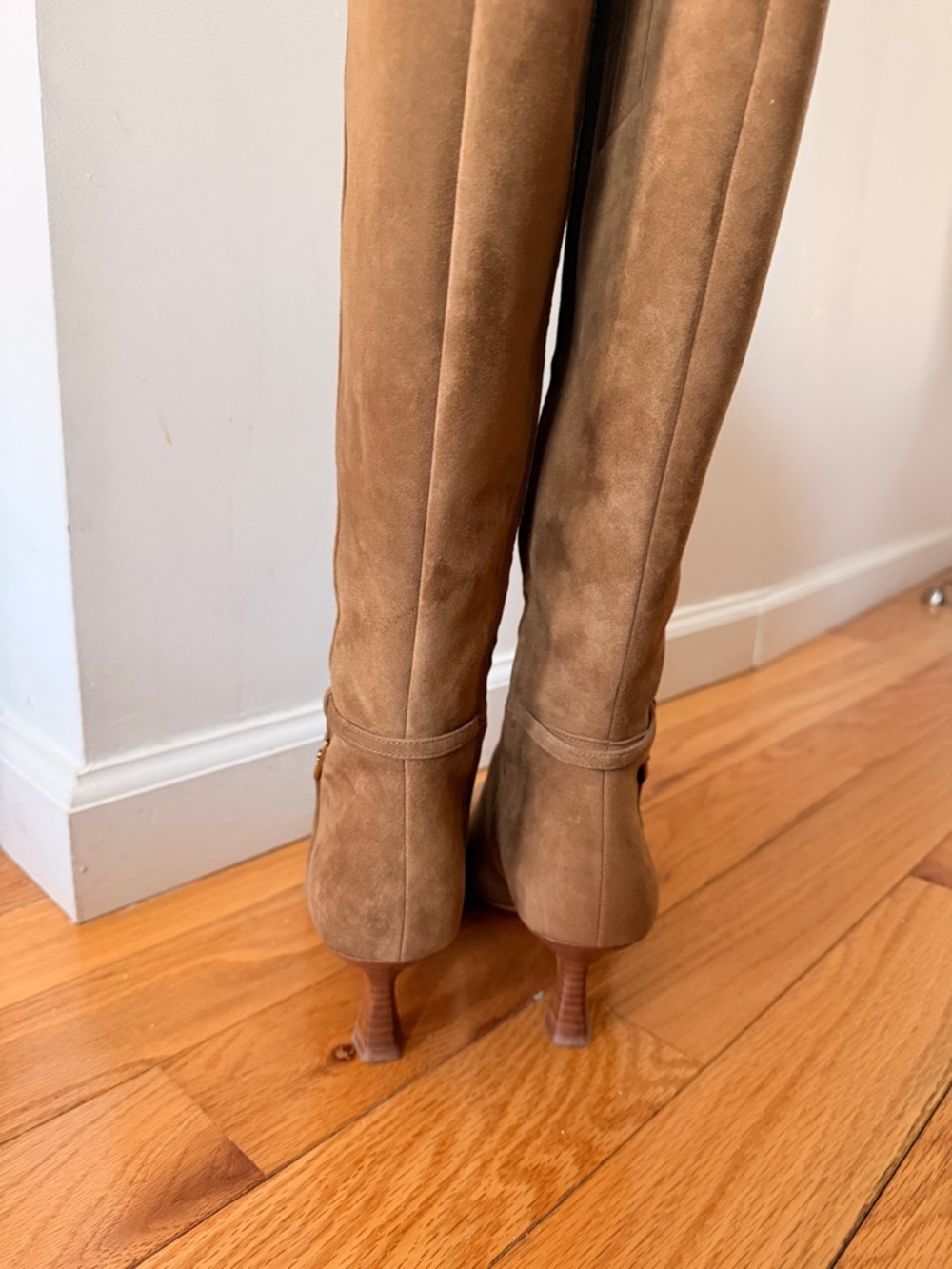 Coach Tall Suede Boots in Brown - Picture 4 of 7